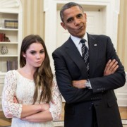 McKayla Maroney with Barack Obama