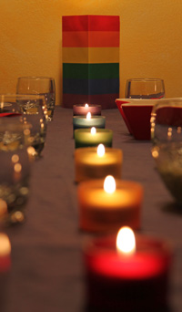 Rainbow Candles