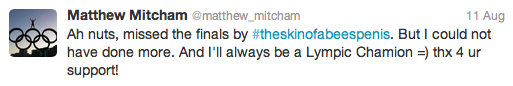 Matthew Mitcham Twitter