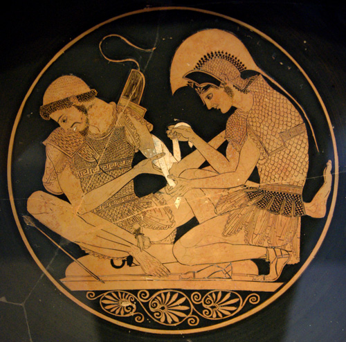 Achilles bandages Patroclus