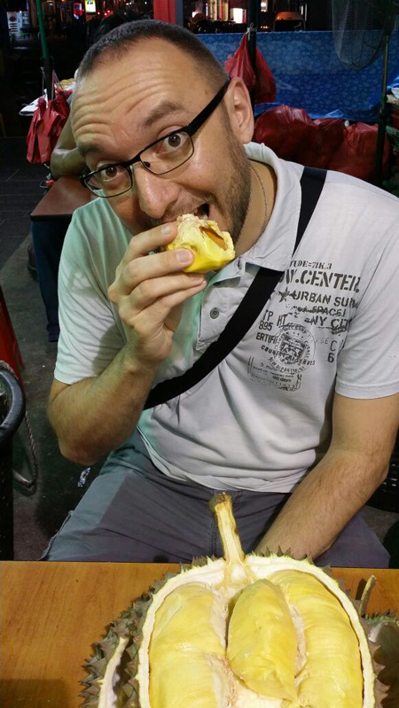 Eating Durian Singapore